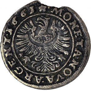 Śląsk, Jerzy III Brzeski, 3 krajcary 1661 EW, Brzeg