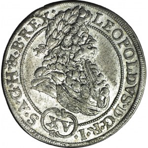 Śląsk, Leopold I, 15 krajcarów 1694, MMW, Wrocław