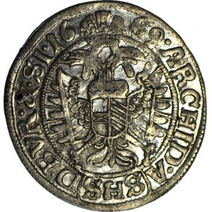 Śląsk, Leopold I, 3 krajcary 1669 SHS, Wrocław, SI, SZARFY, mennicze