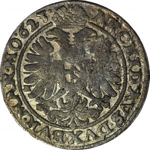 RR-, Śląsk, Ferdynand II, 24 krajcary 1623 HT, Wrocław, rzadka odmiana
