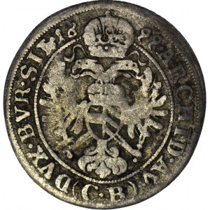 RR-, Śląsk, Leopold I, 3 krajcary 1699 CB, Brzeg, nienotowana legenda AV.