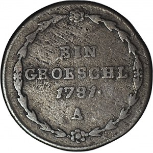 RR-, Śląsk - Zabór Austriacki, Józef II, Greszel 1781, Wiedeń, R4