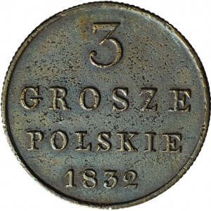 RR-, Królestwo Polskie, 3 grosze polskie 1832 KG