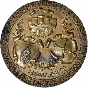 500-lecie Uniwersytetu Jagiellońskiego, Medal, 1900, BRĄZ