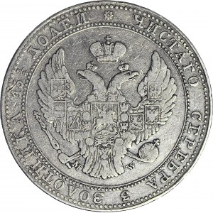 Zabór Rosyjski, 5 złotych = 3/4 rubla 1836, MW, Warszawa