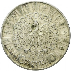 10 złotych 1937, Piłsudski