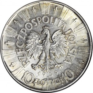 10 złotych 1939 Piłsudski, menniczy