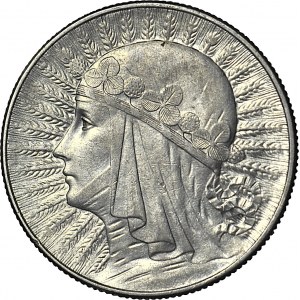 5 złotych 1933, Głowa, piękne