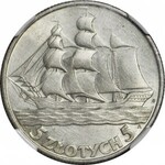 5 złotych 1936 Żaglowiec