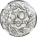 50 groszy 1938 niklowane, piękne