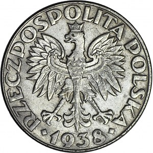 50 groszy 1938 NIENIKLOWANE, RZADKIE