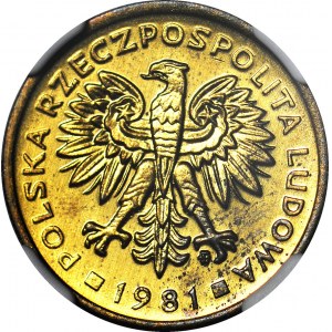 2 złote 1981, nakład 5 tys., LUSTRZANE