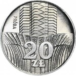 20 złotych 1973 PRÓBA, MN, Wieżowiec i kłosy