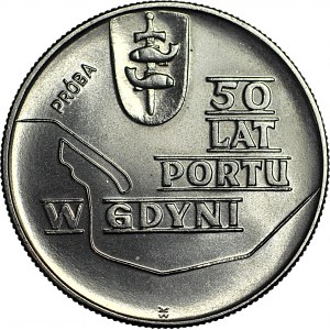 10 złotych 1972, PRÓBA nikiel, Port w Gdyni, TYP ODRZUCONY POLITYCZNIE - OPIS!!!