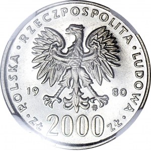 2000 złotych 1980, PRÓBA dla złota NIKIEL, K. Odnowiciel