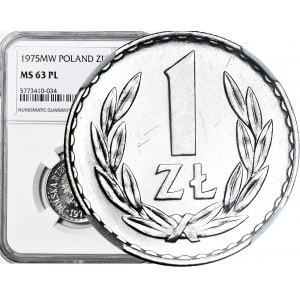 RR-, 1 złoty 1975 PROOFLIKE