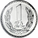 1 złoty 1974, piękne, mennicze