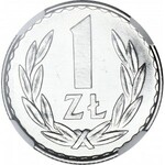 1 złoty 1977, delikatne lustro w tle