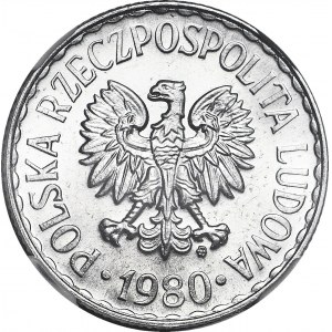 1 złoty 1980, świeży stempel