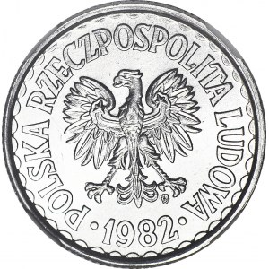 1 złoty 1982, piękne, mennicze