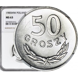50 groszy 1986, mennicze