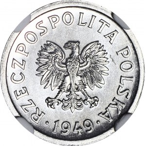 10 groszy 1949, aluminium, świeży stempel