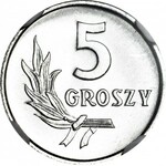 5 groszy 1972, mennicze, świeży stempel