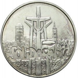 100.000 złotych 1990, Solidarność, srebro