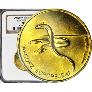 2 złote 2003, Węgorz europejski, menniczy