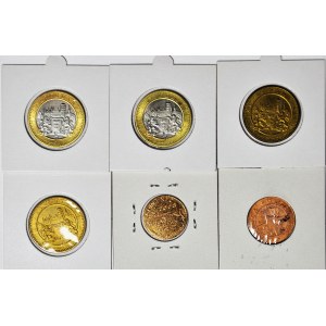 zestaw 6 szt.monety prywatne 2008 Gdańsk i żetony