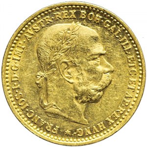 Austria, Franciszek Józef, 10 koron 1896, Wiedeń, rzadszy rocznik