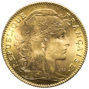 Francja, Republika, 10 franków 1914, piękne