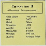 Liberia 10 dolarów 2005, Tiffany Art, 2ga moneta