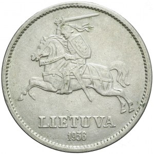Litauen, Republik, 10 Litas 1936, Großherzog Vytautas