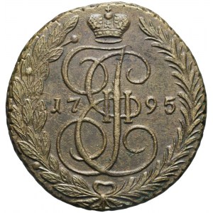 Rosja, Katarzyna II, 5 kopiejek 1796 EM, Jekaterinburg