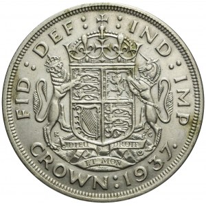 Wielka Brytania, 1 korona 1937, Jerzy VI, Londyn