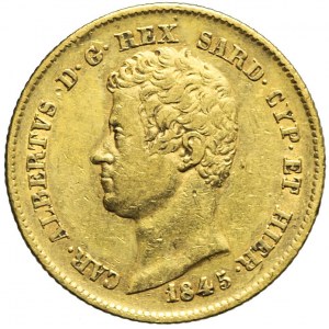 Włochy, Królestwo Sardynii i Neapolu, 20 lirów 1845