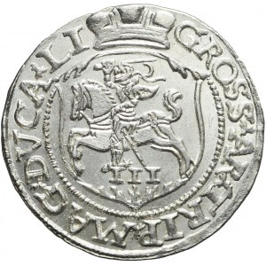 Zygmunt II August, Trojak 1563, Wilno, menniczy