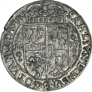 R-, Zygmunt III Waza, Ort 1623, Bydgoszcz, kwiatki jako ozdobniki w koronie