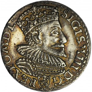 Zygmunt III Waza, Trojak 1594, Malbork, piękny