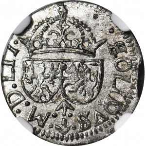 Zygmunt III Waza, Szeląg 1615, Wilno, wyjątkowo ładny