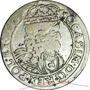 RRR-, Jan II Kazimierz, Szóstak 1662 AT, Lwów, BEZ Ślepowrona, R6