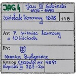 RR-, Jan III Sobieski, Szóstak 1679, Bydgoszcz, TLB pod datą, ex Mękicki