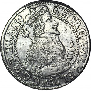Lenne Prusy Książęce, Jerzy Wilhelm, Ort 1624, Królewiec, półpostać w zbroi