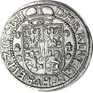 Lenne Prusy Książęce, Jerzy Wilhelm, Ort 1624, Królewiec, półpostać w zbroi
