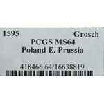 Lenne Prusy Książęce, Jerzy Fryderyk von Ansbach, Grosz 1595, Królewiec