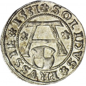 Lenne Prusy Książęce, Albrecht Hohenzollern, Szeląg 1531, Królewiec, piękny