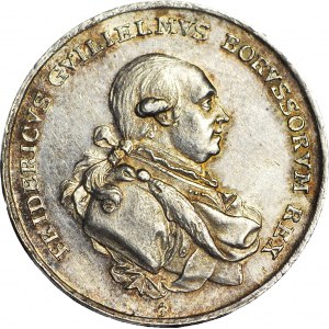 Śląsk, Medal 1786, Fryderyk Wilhelm II, hołd Śląska, Loos
