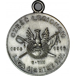 R-, Medaille, Frauen-Notbund 1916, Silber