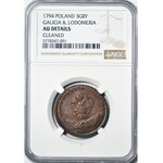 R-, 3 pennies 1794, Galicia and Lodomeria, Kosciuszko Insurrection, beautiful